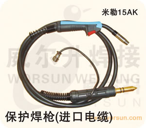 焊接配件 CO2气保护焊枪配件 保护焊枪 米勒15AK进口电缆(浙江威尔升)